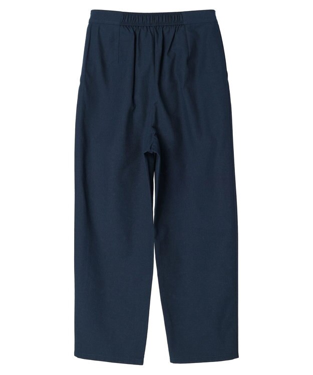 Green Parks 綿麻混タックテーパードパンツ Dark Navy