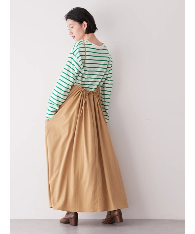 AMERICAN HOLIC 丈違いキャミワンピース Beige