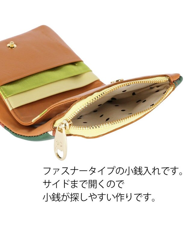 tsumori chisato CARRY くもネコチェック 財布 折り財布 ミニ財布 ブラウン