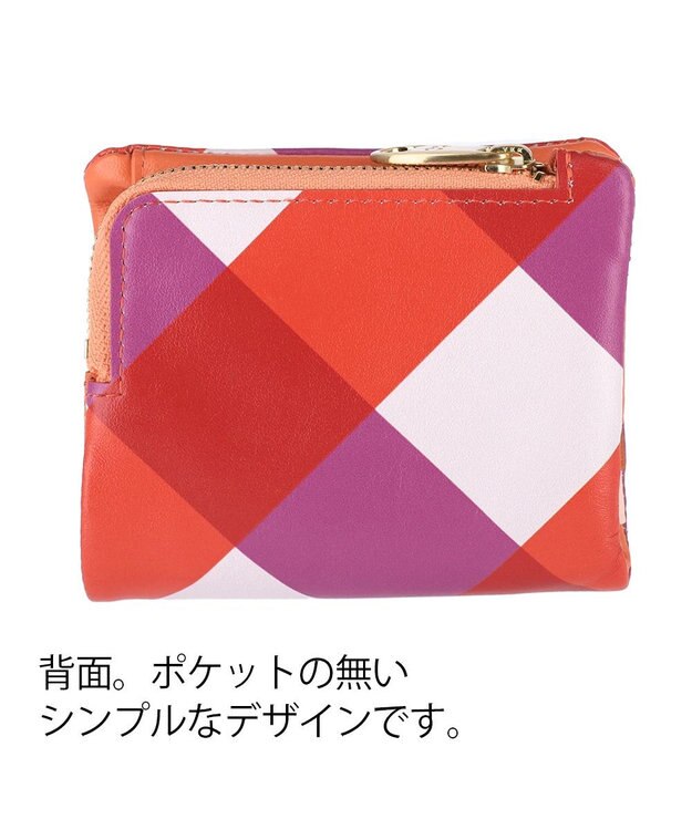 tsumori chisato CARRY くもネコチェック 財布 折り財布 ミニ財布 ピンク