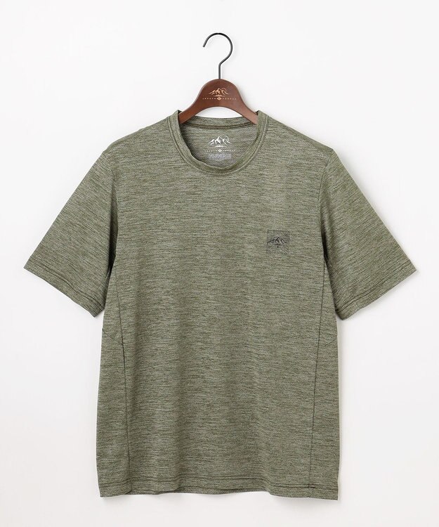 JOSEPH ABBOUD MOUNTAIN 【ゆったり】ドライクールスキンアウトドア Tシャツ カーキ系