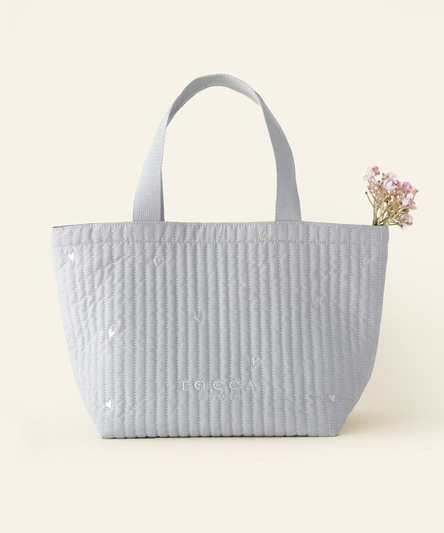 TOCCA 【WEB＆一部店舗限定】【A4サイズ対応】LUCKY SHOWER TOTE トートバッグ グレー×ハート