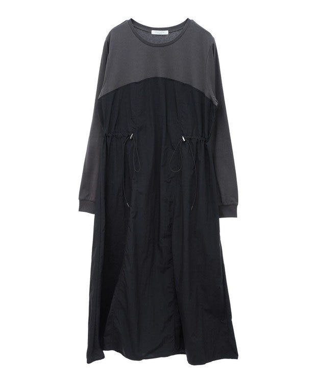 Green Parks カットソードロストドッキングワンピース Black