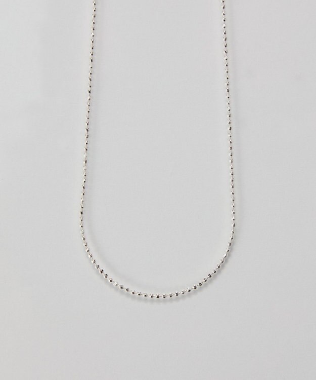 Phoebe 【SV925】シルキーシャインボールチェーンネックレス シルバー