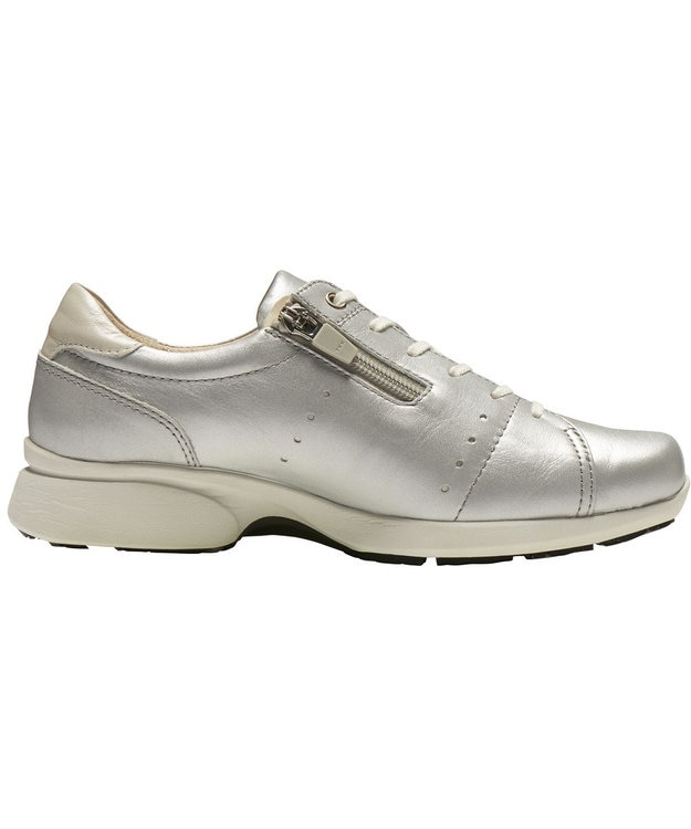 ASICS WALKING ペダラウォーキングシューズ 2E ヒール高3.0cm シルバー系