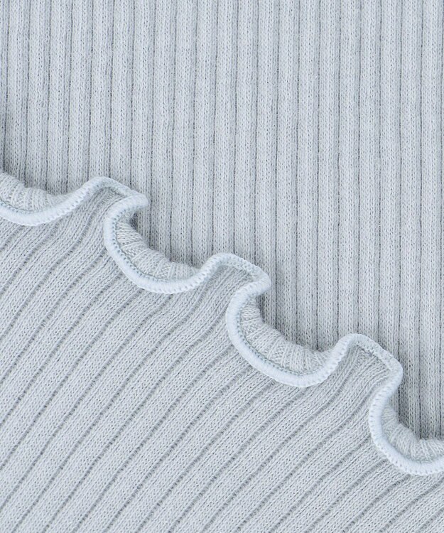 組曲 KIDS 【150-160㎝】リブリボン トップス サックスブルー系