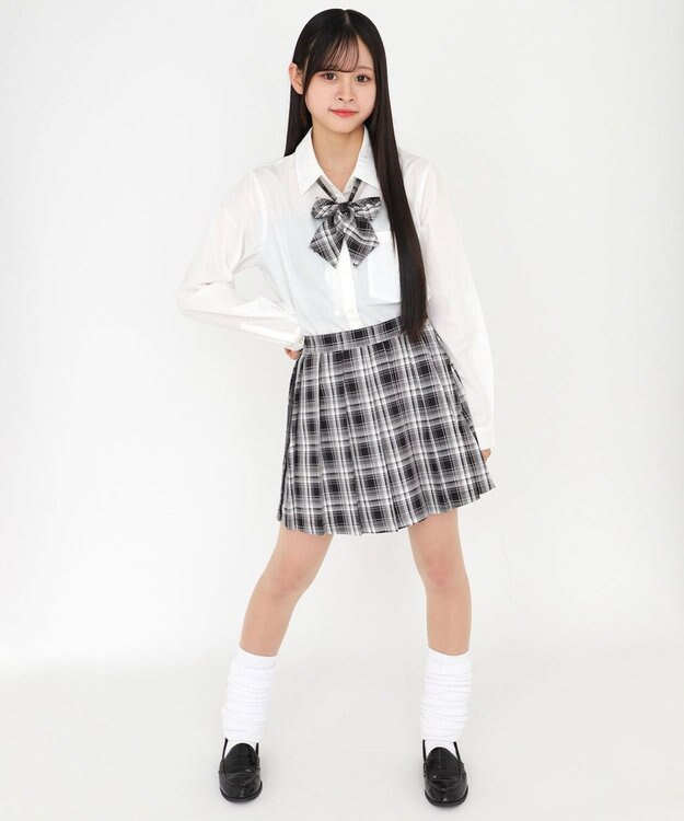 WEGO 【SCHOOLITEM】スクールプリーツスカート グレーチェック2