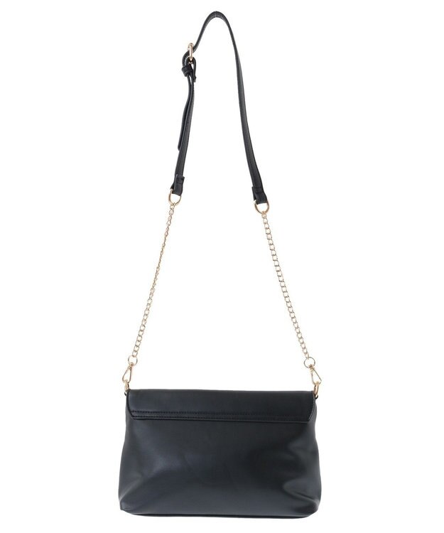 YECCA VECCA ベルトデザインチェーンバッグ Black