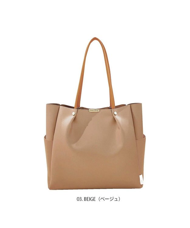 ROOTOTE 1329【ビジネスバッグ】LT.ミディアム.ルーワーク-A 03：ベージュ