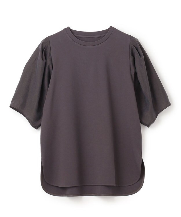 UNFILO BEAUTY FORM シアースリーブＴシャツ チャコールグレー