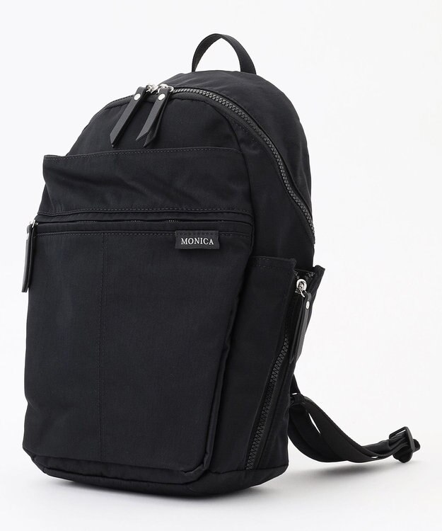 LA BAGAGERIE 【MONICA】サイドジップリュックサック ブラック