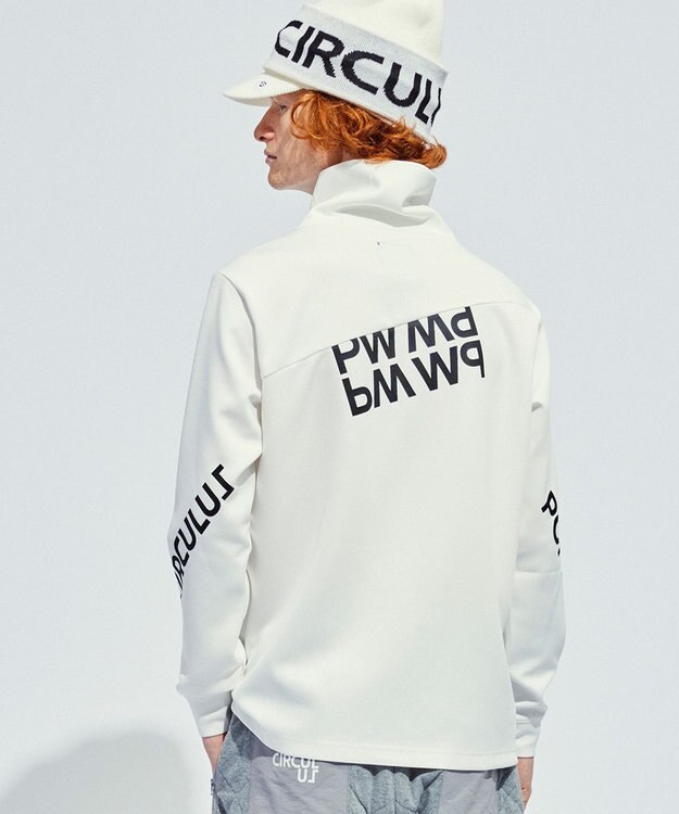 PW CIRCULUS 【防風/防寒】【MEN】オフタートルロングスリーブカットソー ホワイト系
