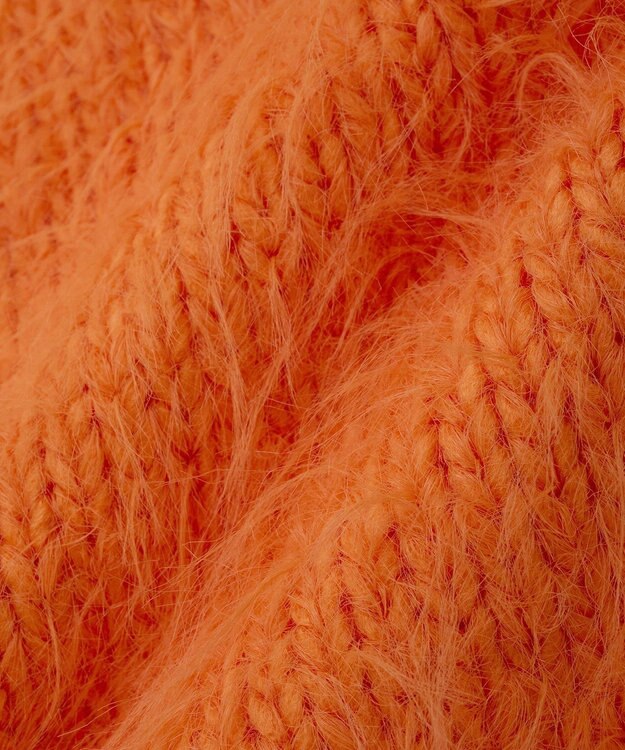 YECCA VECCA フェザーMIXロービングニット Orange