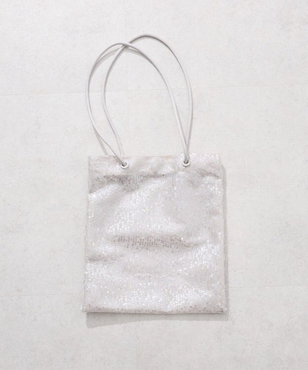 Green Parks ａｎｄｍｉｋｋａ．スパンコールＡ４トートバッグ Light Gray