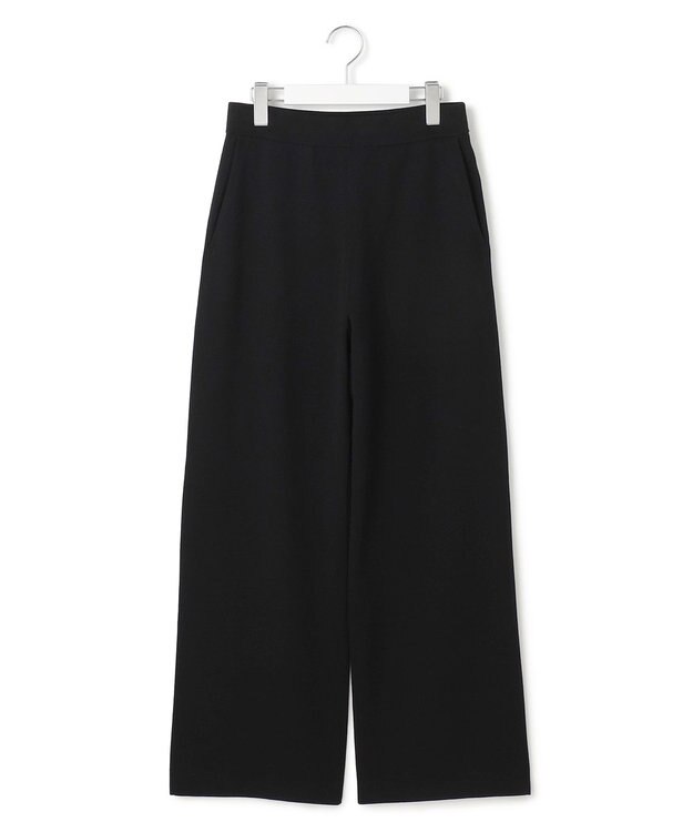 23区 S 【VERY9月号掲載/洗える/吊り干しOK】ヴィスコースストレッチ ワイド パンツ ブラック系