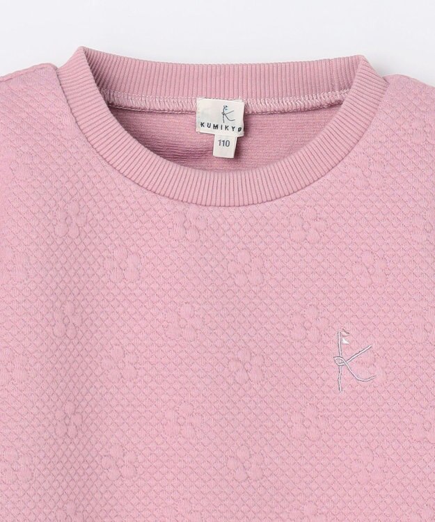 組曲 KIDS 【110-140㎝】フラワーキルト トレーナー ラベンダー