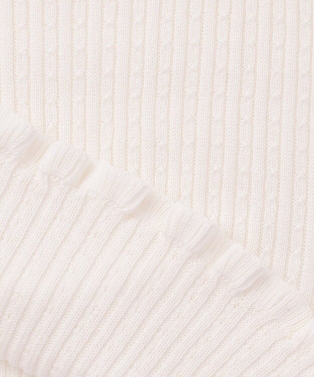 組曲 KIDS 【150-160cm】リブ ニット オフホワイト系