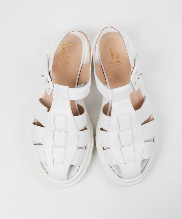 BONTRE 【LucaGrossi/ルカグロッシ】タンクソールグルカサンダル/H024S DTAL-US ホワイト