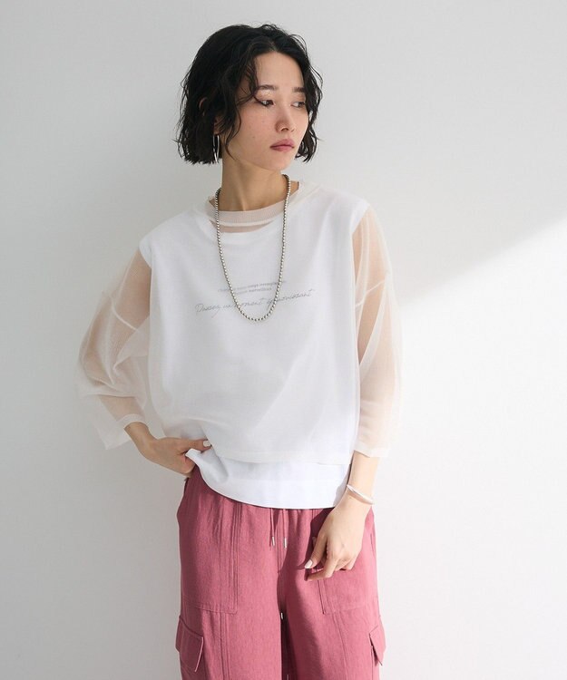 Green Parks ・ＥＬＥＮＣＡＲＥ　ＤＵＥ　ラメシアーニットプルオーバ Green