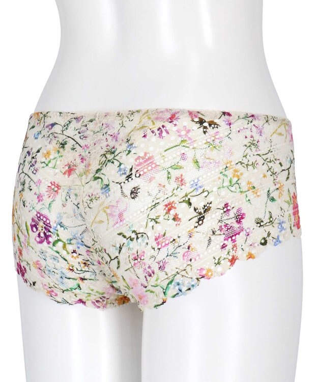 une nana cool MADE WITH LIBERTY FABRIC 総レースショーツ ナチュラル