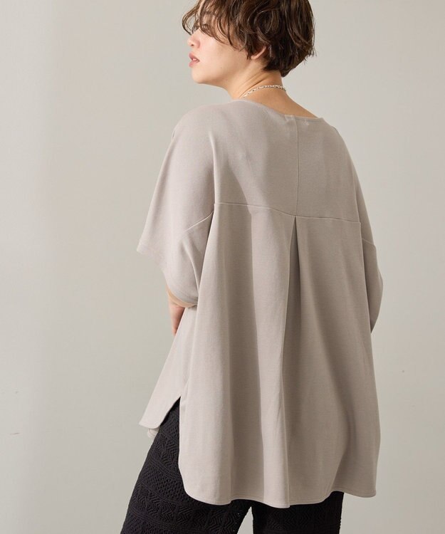 AMERICAN HOLIC 【接触冷感】スムースニュアンスロングプルオーバー Gray Beige