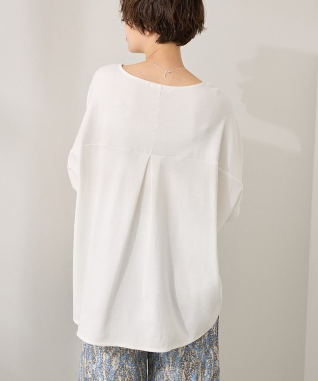 AMERICAN HOLIC 【接触冷感】スムースニュアンスロングプルオーバー Off White