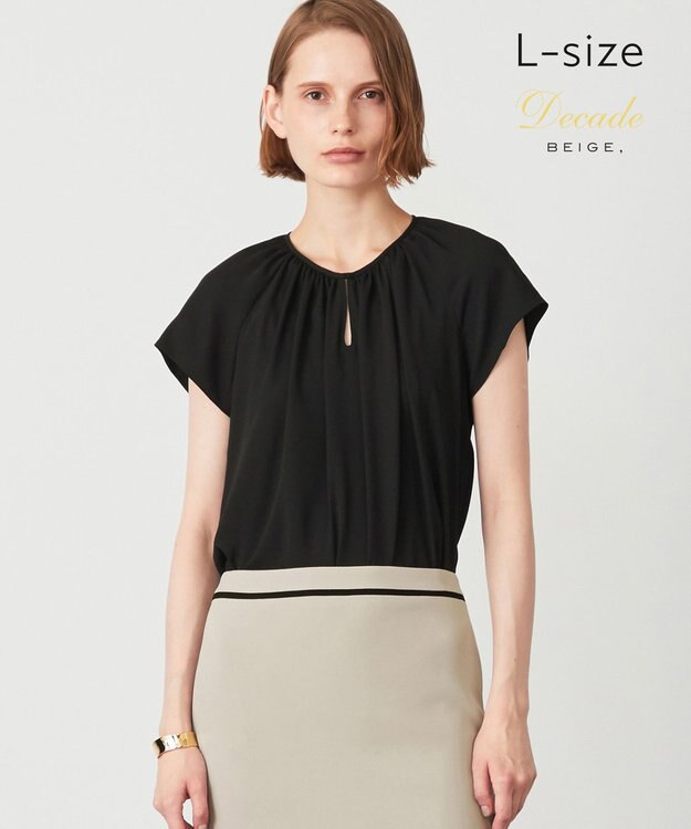 BEIGE， 【L-size】ALINE / ブラウス Black