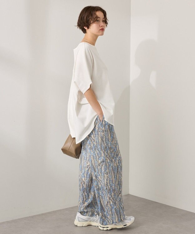 AMERICAN HOLIC 【接触冷感】スムースニュアンスロングプルオーバー Off White