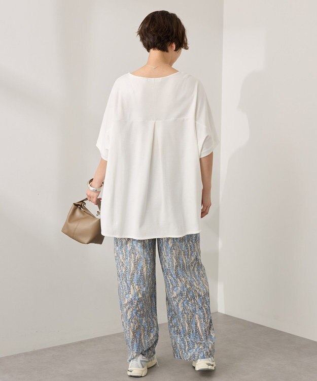 AMERICAN HOLIC 【接触冷感】スムースニュアンスロングプルオーバー Off White