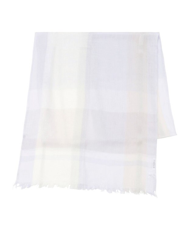 MOONBAT FURLA(フルラ) レーヨンラメブロックチェックストール／40×170cm ラベンダー