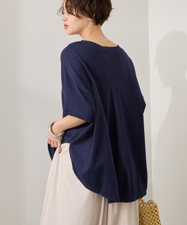 AMERICAN HOLIC 【接触冷感】スムースニュアンスロングプルオーバー Navy