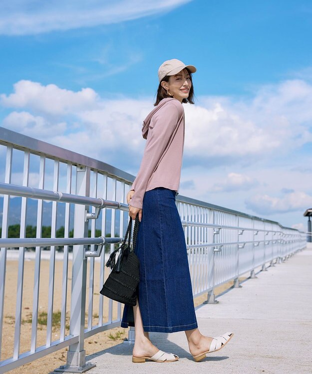 Tiaclasse L 【小倉優子さん着用】【洗える】サマーニットショートパーカー ピンク