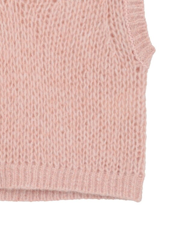 AMERICAN HOLIC 【選べる丈】甘編みニットベスト Salmon Pink