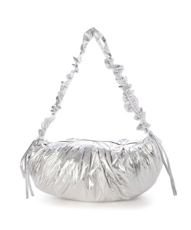 UNBILLION カシュカシュ cachecache / フリルハンドルタックショルダー シルバー