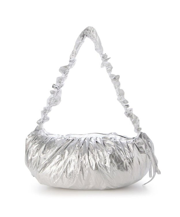 UNBILLION カシュカシュ cachecache / フリルハンドルタックショルダー シルバー