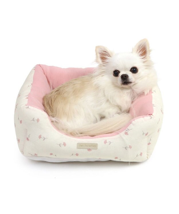 PET PARADISE ペットパラダイス 小花柄カドラー《ピンク》  S　超小型犬 小花柄 ピンク