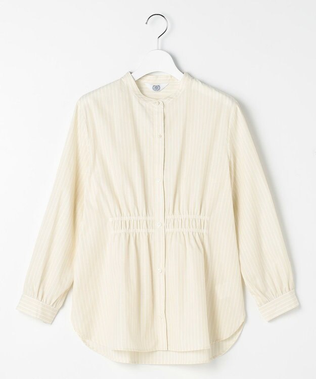 J.PRESS LADIES 【WEB限定】ストライプ シャーリング ブラウス 【WEB限定】イエローストライプ系