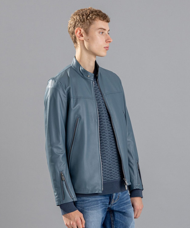 LEON 2月号掲載】ライトラムナッパレザー シングルライダース / JOSEPH