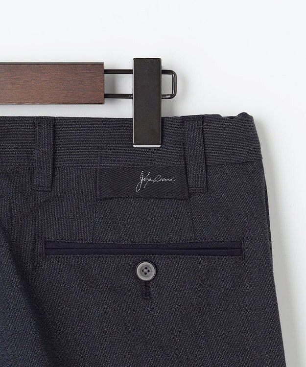 JOSEPH ABBOUD 【キングサイズ・ウエストも伸びる!オーガニックコットン使用】ムリネサマー パンツ ネイビー系