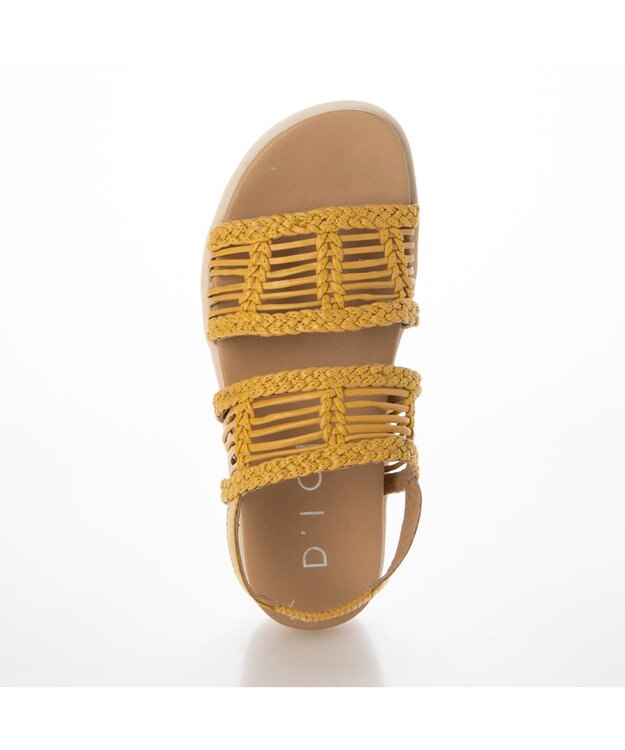 MODE ET JACOMO <D'ICI>フットベッドメッシュサンダル イエロー