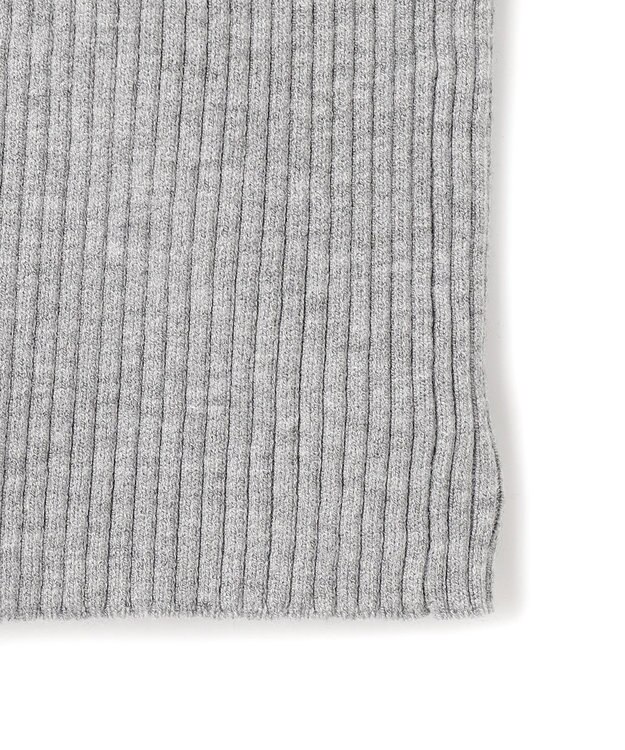 UNFILO マイビューティ リブボートネック ニット グレー