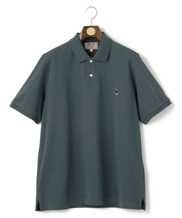 J.PRESS MEN 【KING SIZE】【大人気 】バックブルカノコレジメン ポロシャツ グリーン系