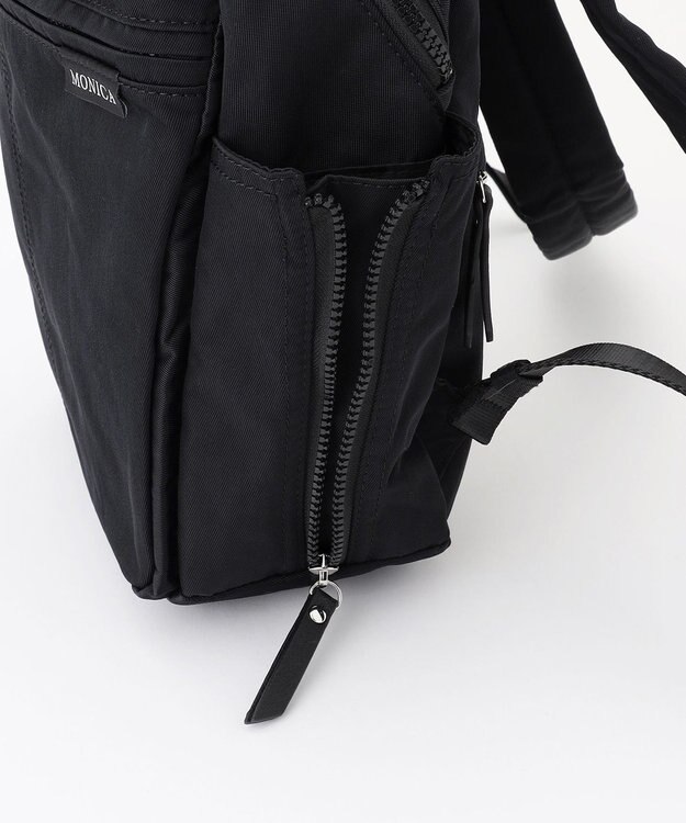 LA BAGAGERIE 【MONICA】サイドジップリュックサック ブラック