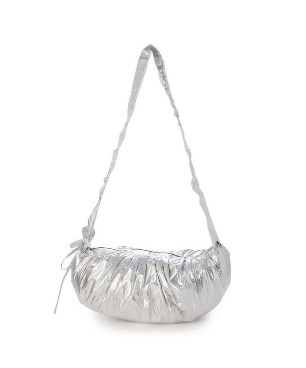 UNBILLION カシュカシュ cachecache / フリルハンドルタックショルダー シルバー