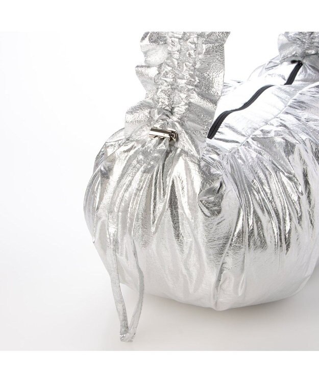 UNBILLION カシュカシュ cachecache / フリルハンドルタックショルダー シルバー