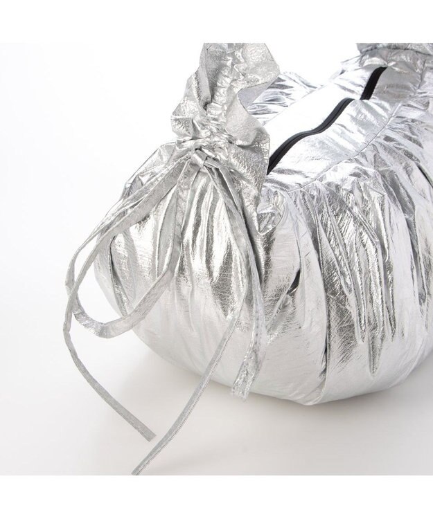 UNBILLION カシュカシュ cachecache / フリルハンドルタックショルダー シルバー