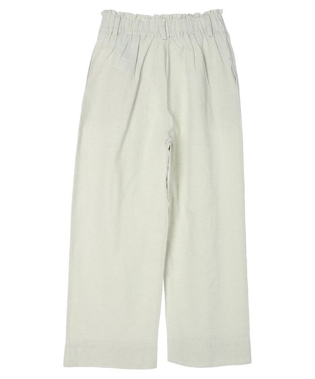 Green Parks インド 綿麻フロントタックパンツ Natural