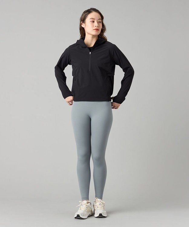 Chacott ランナーズハーフジップジャケット ブラック