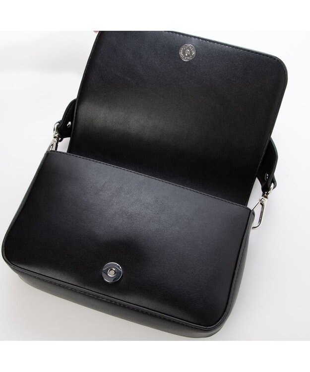 UNBILLION カシュカシュ cachecache / キルティングフラップ2WAYショルダーバッグ ブラック