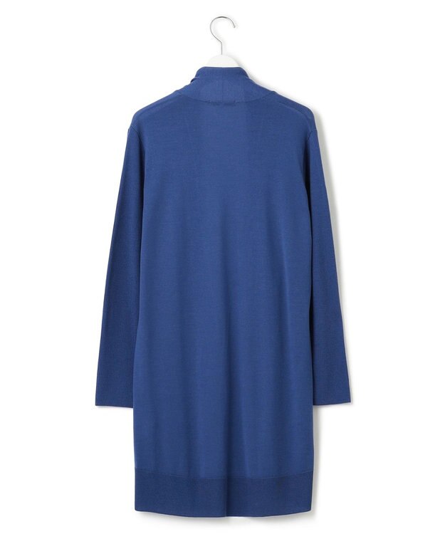 23区 【洗える】サステナブルウール ショールカラー カーディガン ダルブルー系